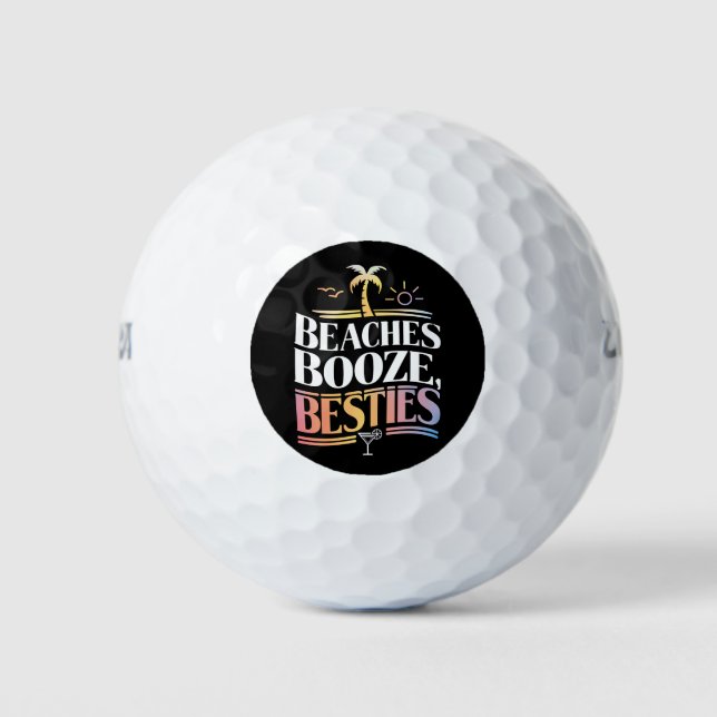 Pelotas De Golf Booze & Bestis Coconut Summer (Anverso)