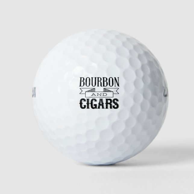 Pelotas De Golf Borbón Y Cigarros (Anverso)