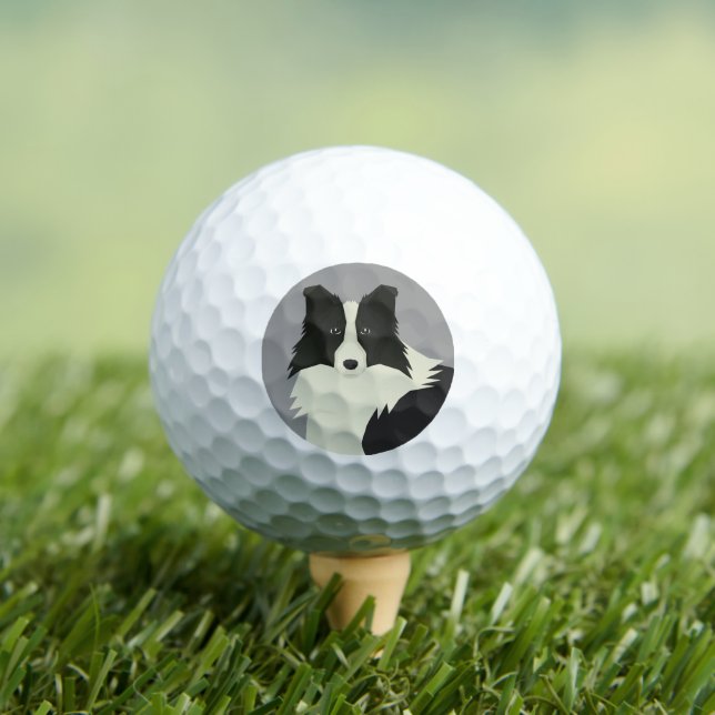 Pelotas De Golf Border Collie (Camiseta in situ)