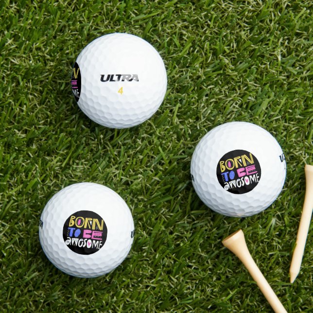 Pelotas De Golf Born to be Awesome (Césped in situ)