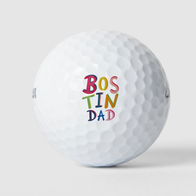 Pelotas De Golf Bostin Dad Black Country Wording (Anverso)