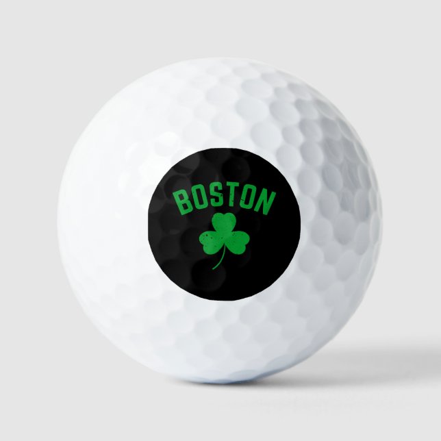 Pelotas De Golf Boston Green Lucky Shamrock (Anverso)