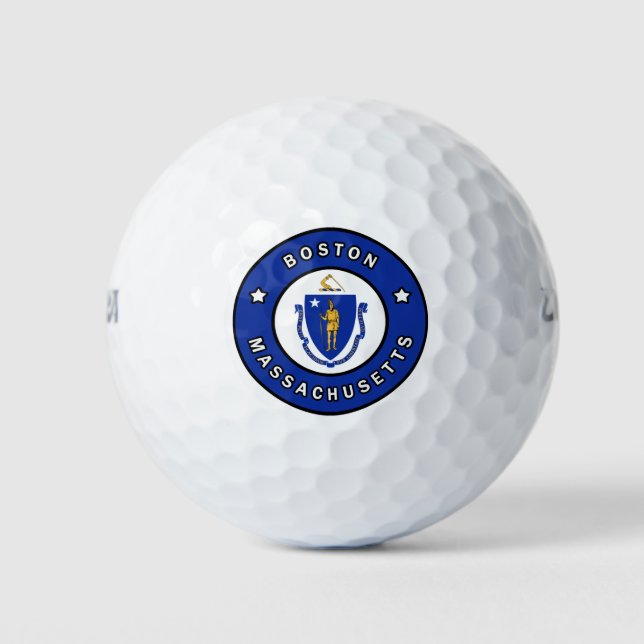 Pelotas De Golf Boston Massachusetts (Anverso)