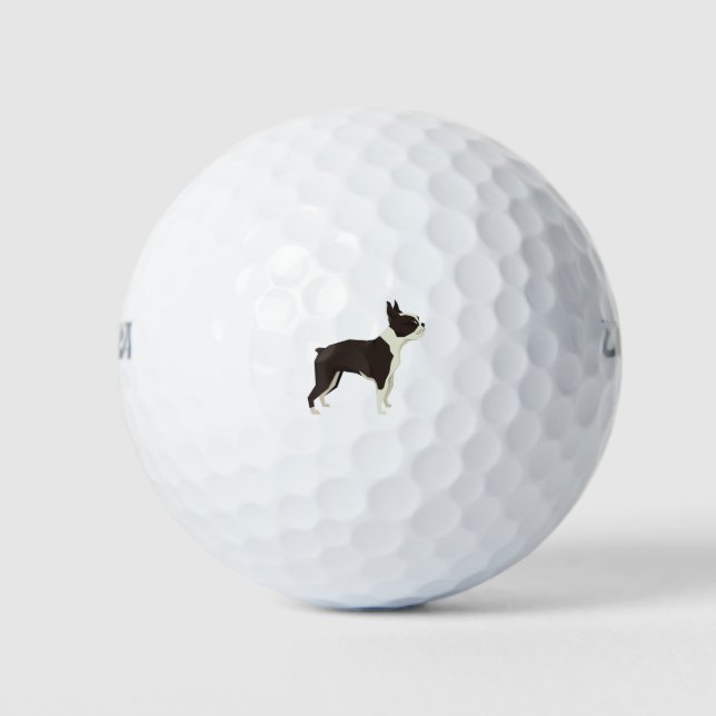 Pelotas De Golf Boston Terrier (Anverso)
