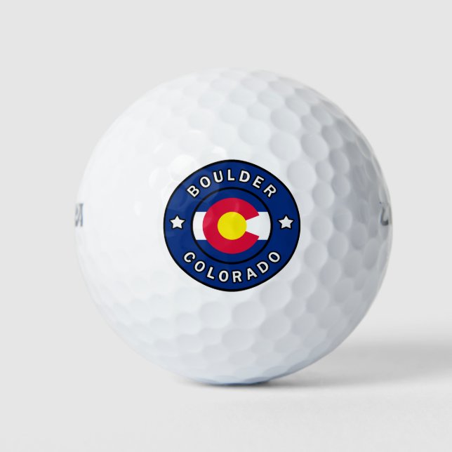 Pelotas De Golf Boulder Colorado (Anverso)