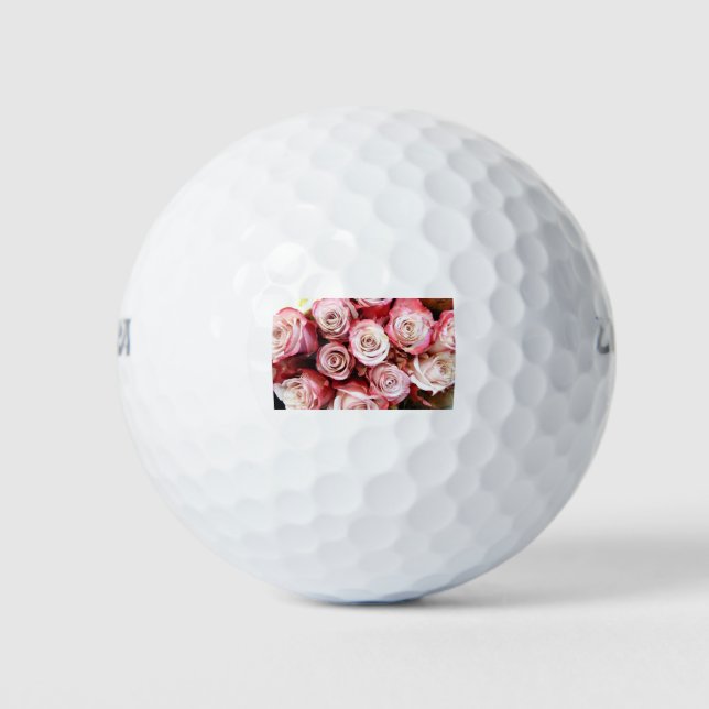 Pelotas De Golf Bouquet De Rosas Rojas Y Rosa (Anverso)
