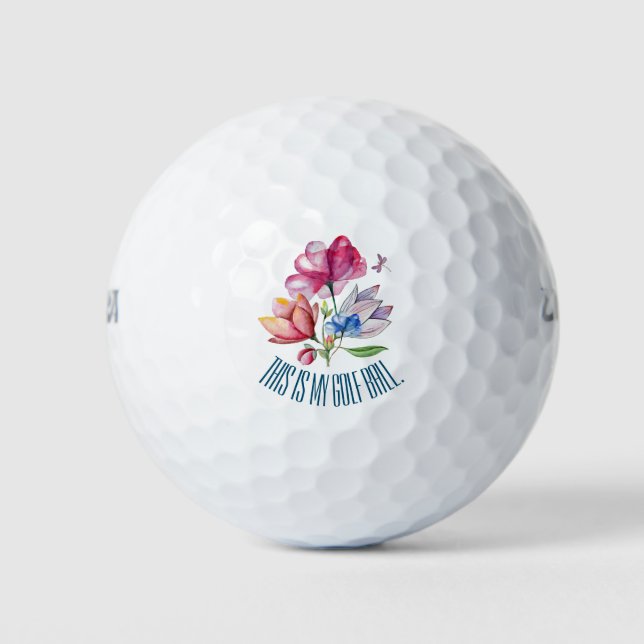 Pelotas De Golf Bouquet floral de primavera (Anverso)