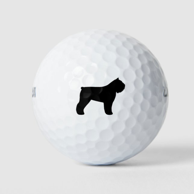 Pelotas De Golf Bouvier des Flandres Silhouette (Anverso)