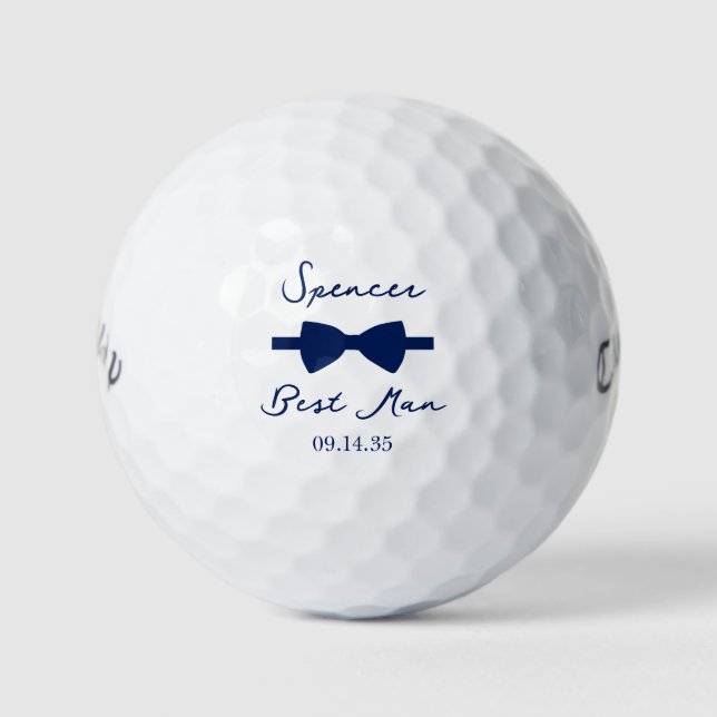 Pelotas De Golf Bow Tie Best Man (Anverso)