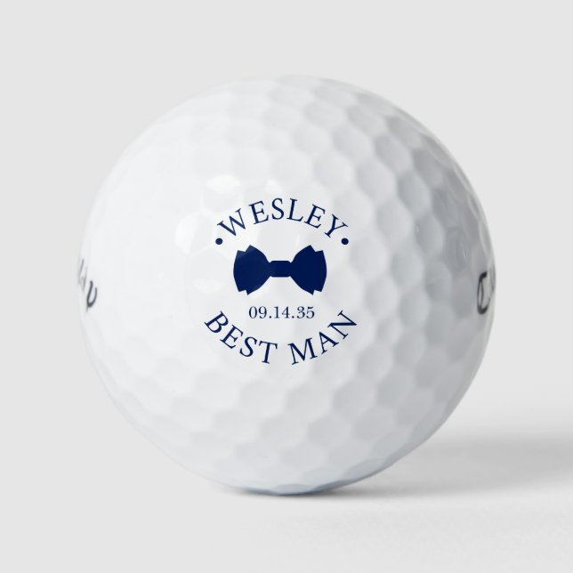 Pelotas De Golf Bow Tie Best Man (Anverso)