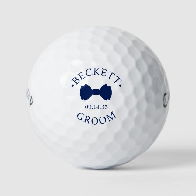 Pelotas De Golf Bow Tie Groom (Anverso)