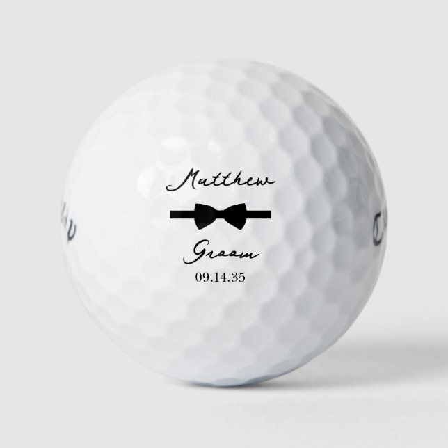 Pelotas De Golf Bow Tie Groom (Anverso)