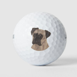 Pelotas De Golf Boxeador mascarado Fawn personalizado