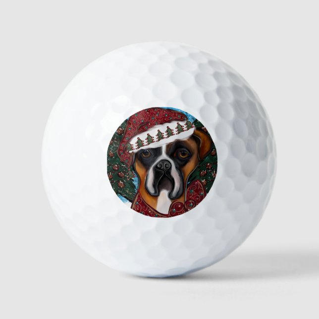 Pelotas De Golf Boxer Dog (Anverso)