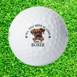 Pelotas De Golf Boxer-Loving Golfer