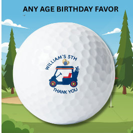 Pelotas De Golf Boy Any Age Golf Theme Birthday Favor