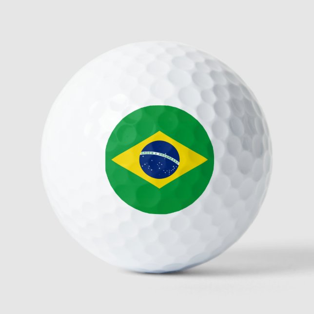 Pelotas De Golf Brazil Flag World Cup 2026 Football Soccer (Anverso)