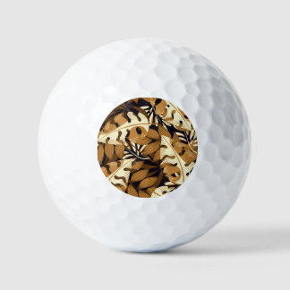 Pelotas De Golf Brillantes hojas tropicales patrón oscuro