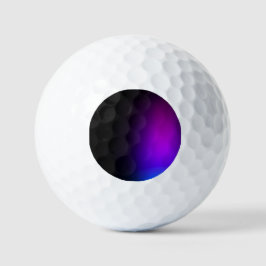 Pelotas De Golf Brillo de gradiente violeta negro