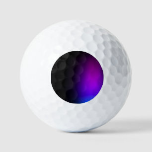Pelotas De Golf Brillo de gradiente violeta negro