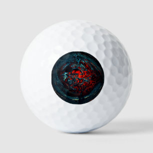 Pelotas De Golf Brillo rojo del Océano Inferno