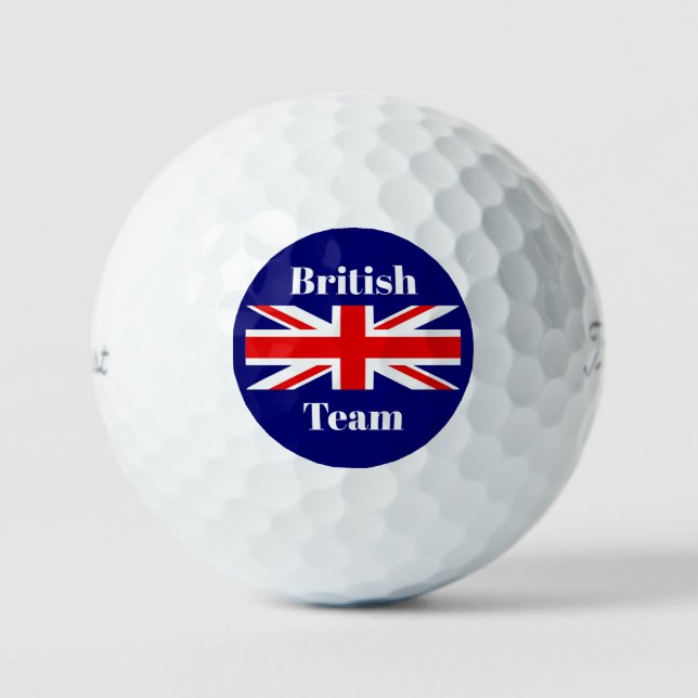 Pelotas De Golf British Flag Customise British Team (Anverso)