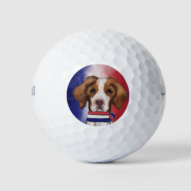 Pelotas De Golf Brittany Spaniel (Anverso)