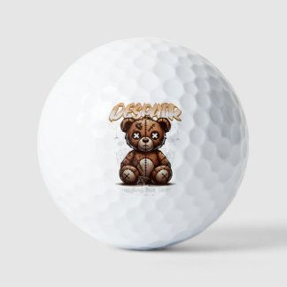 Pelotas De Golf Broken Teddy Golf Ball - Luchando pero fuerte