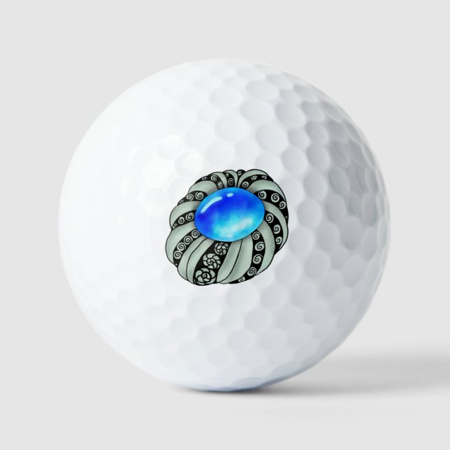 Pelotas De Golf Brosche  (Anverso)