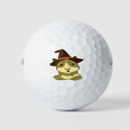 Pelotas De Golf Bruja de los Cerdos de Guinea Halloween