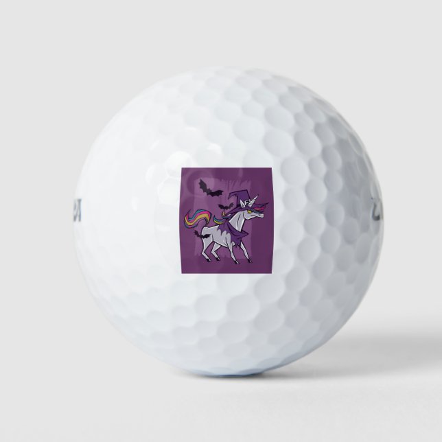 Pelotas De Golf Bruja de Unicorn (Anverso)