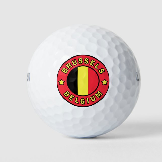 Pelotas De Golf Bruselas Bélgica (Anverso)