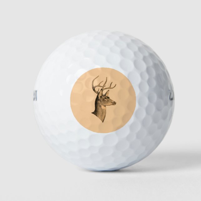 Pelotas De Golf Buck Head Burlywood Golf Balls (Anverso)