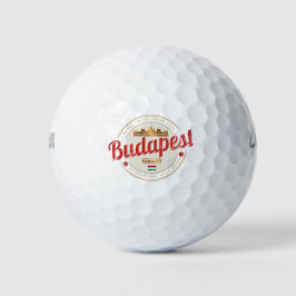 Pelotas De Golf Budapest Design Hungría Parlamento Vintage
