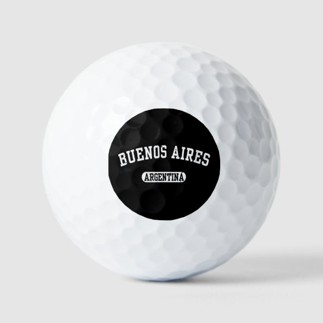 Pelotas De Golf Buenos Aires Argentina Antiguo (Anverso)