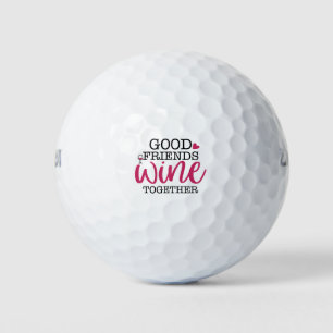 Pelotas De Golf Buenos Amigos Vino Juntos