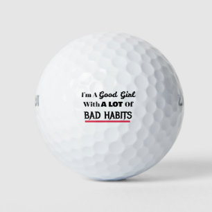 Pelotas De Golf Buenos Chicas malos hábitos graciosos y traviesos