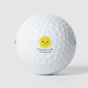 Pelotas De Golf Buenos días Sunshine Kawaii Sun