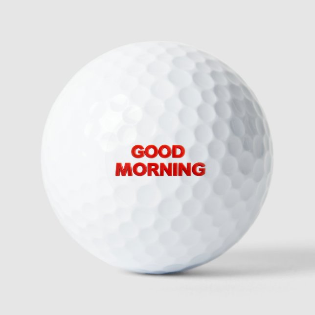 Pelotas De Golf Buenos Días Vibraciones (Anverso)