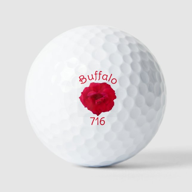 Pelotas De Golf Buffalo Rose Golf Balls (Anverso)