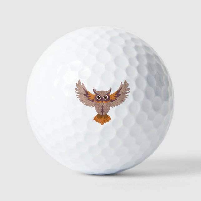 Pelotas De Golf Búho Sabio (Anverso)