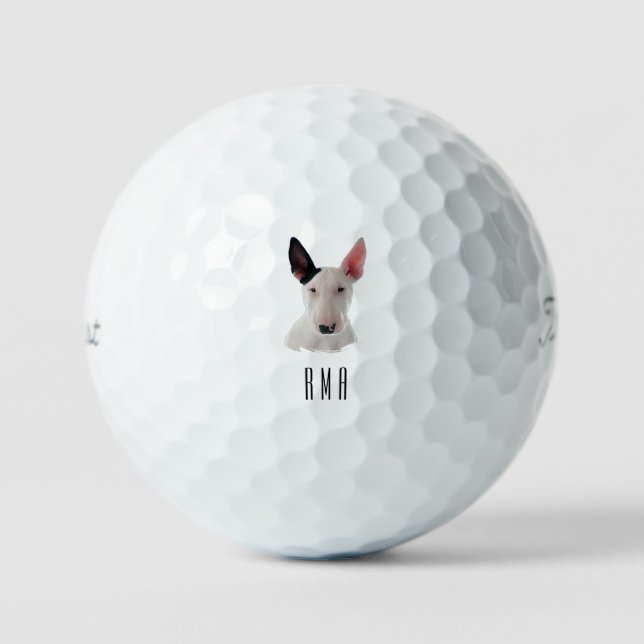 Pelotas De Golf Bull Terrier (Anverso)