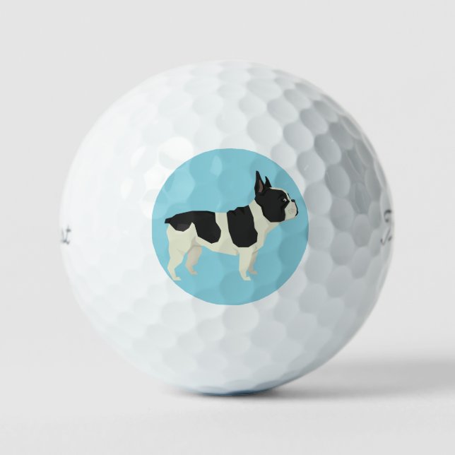 Pelotas De Golf Bulldog Francés (Anverso)