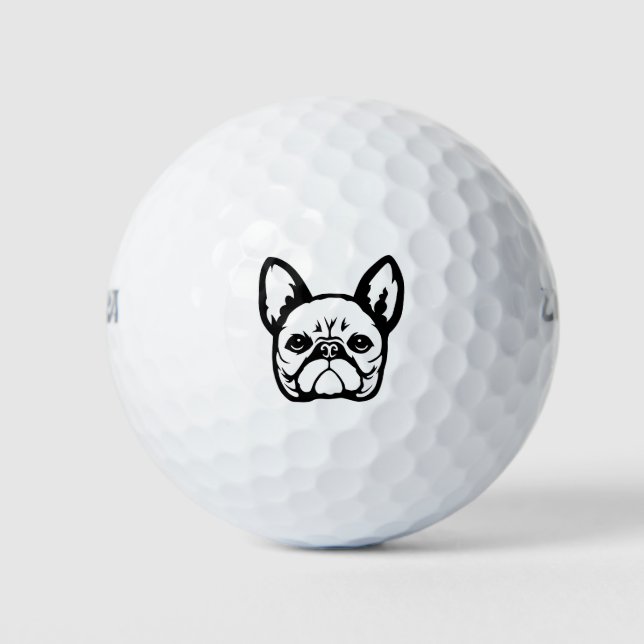 Pelotas De Golf Bulldog francés (Anverso)