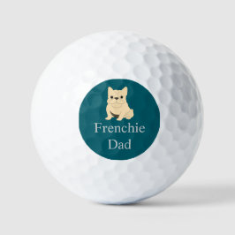 Pelotas De Golf Bulldog Francés Crema, Papá Frenchie