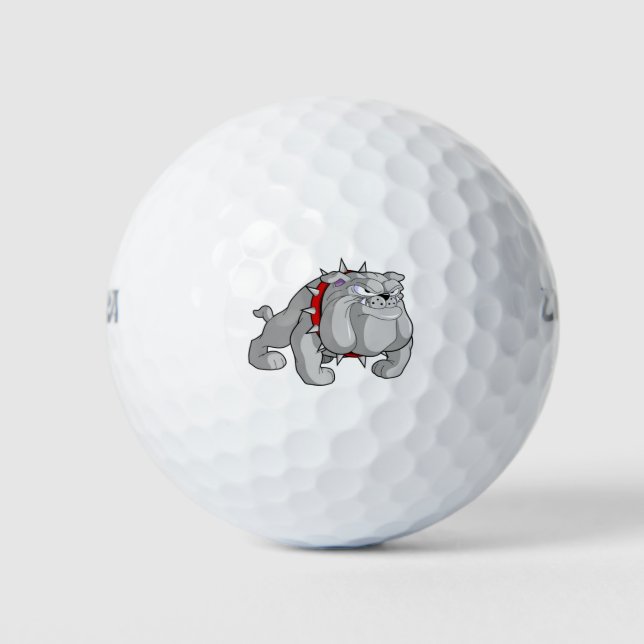 PELOTAS DE GOLF BULLDOG GRAY PERSONALIZADO GOLF BALL (Anverso)