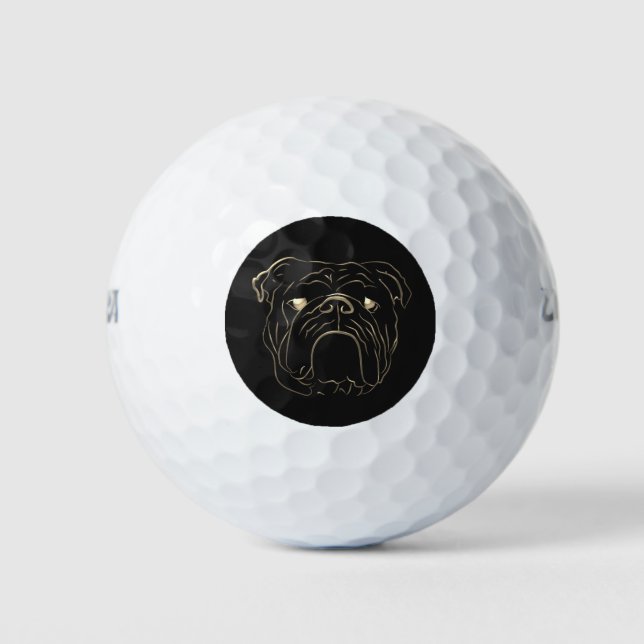 Pelotas De Golf Bulldog inglés (Anverso)