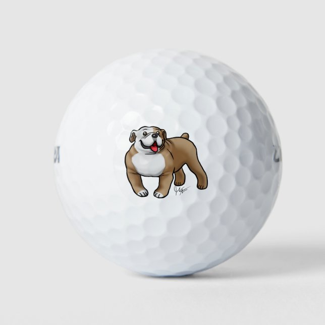 Pelotas De Golf Bulldog inglés (Anverso)