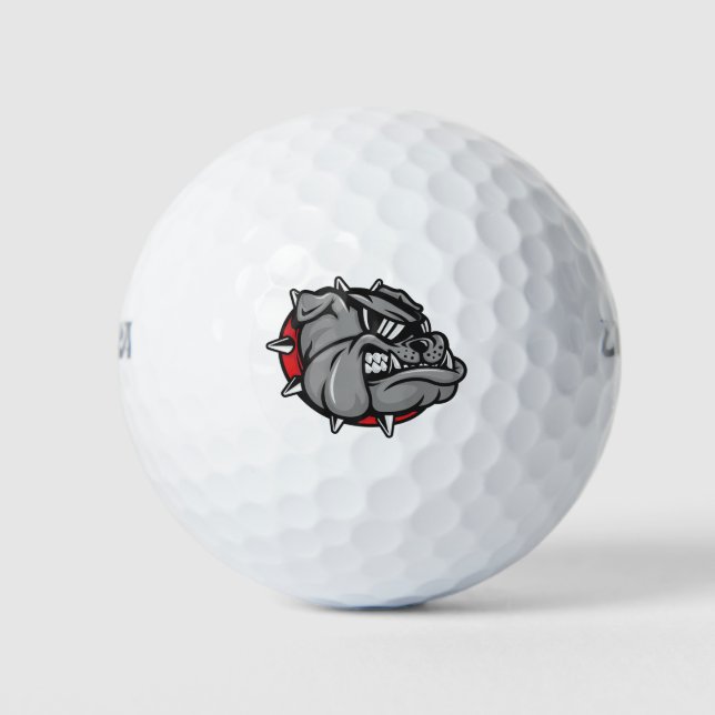 Pelotas De Golf Bulldog Mascot Golf Ball (Anverso)