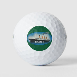 Pelotas De Golf Buque Titanic Green Maritime White Star Line